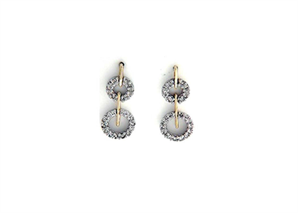 Dual Tone Plated | Chandelier Earrings